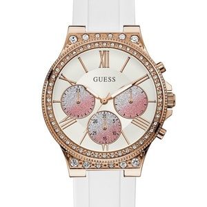 GUESS U1233L1 White And Rose Gold-Tone